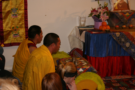 Monks morning chant & prayer ritual.